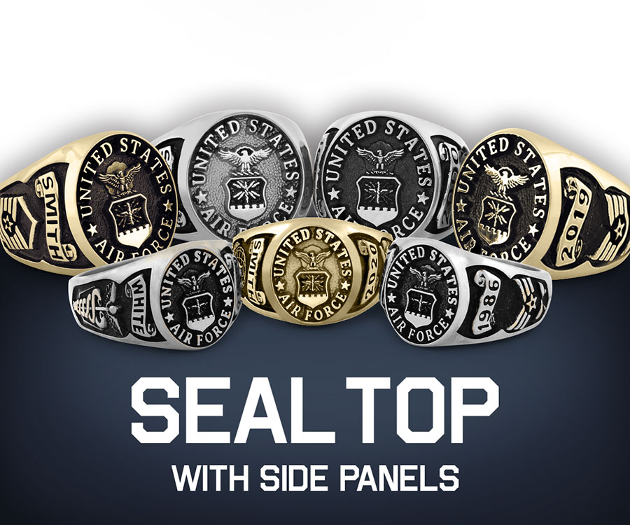 military-seal-with-sides style for air-force